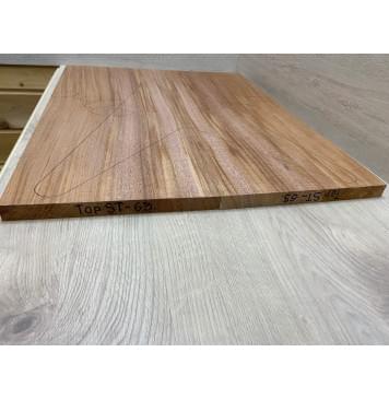 Махагон Кая заготовка на топ Радиал А 20х254х650 мм - 2 шт. (книжкой) Уценка-трещины-5