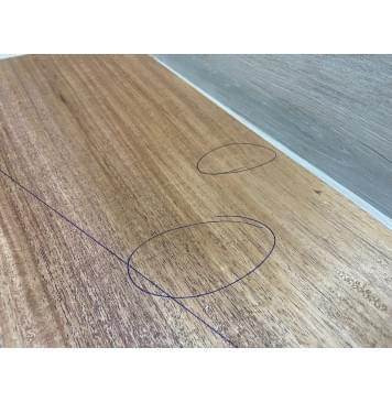 Махагон Кая заготовка на топ Радиал А 20х254х650 мм - 2 шт. (книжкой) Уценка-трещины-3