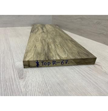 Корина Черная заготовка на топ Тангент ААА 21х193х565 мм (1шт под распил)-3