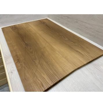 Ясень Печёный 180 гр заготовка на топ Тангент ААА 18х235х690 мм 2 шт. (книжкой)-2