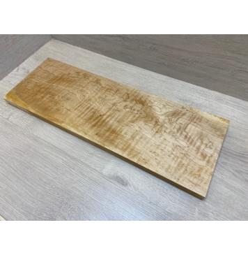 Клён Белый Явор, Волнистый заготовка на топ Смешанный ААА Волна А 25.5х212х615 мм (1шт под распил)-6