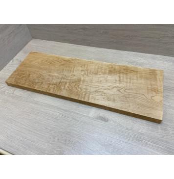 Клён Белый Явор, Волнистый заготовка на топ Смешанный ААА Волна А 25.5х212х615 мм (1шт под распил)-0