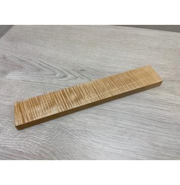 Клён Белый Явор, Волнистый заготовка для бриджа акустической гитары Смешанный ААА Волна ААА 15х44.5х260 мм-3