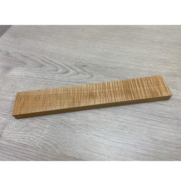Клён Белый Явор, Волнистый заготовка для бриджа акустической гитары Смешанный ААА Волна ААА 15х44.5х260 мм-2