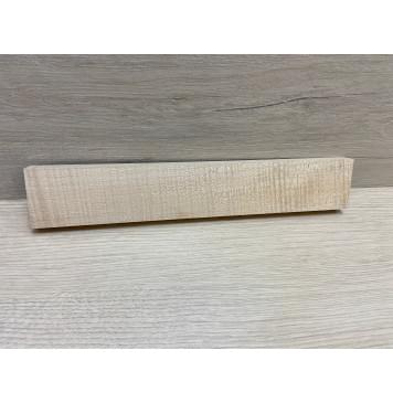 Клён Белый Явор, Волнистый заготовка для бриджа акустической гитары Смешанный ААА Волна ААА 15х44.5х260 мм-0
