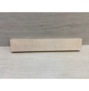 Клён Белый Явор, Волнистый заготовка для бриджа акустической гитары Смешанный ААА Волна ААА 15х44.5х260 мм-4