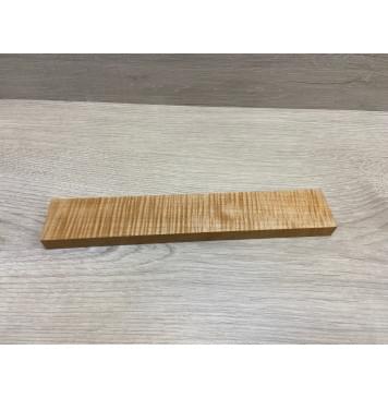 Клён Белый Явор, Волнистый заготовка для бриджа акустической гитары Смешанный ААА Волна ААА 15х44.5х260 мм-1