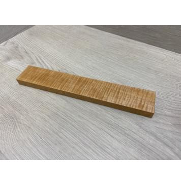 Клён Белый Явор, Волнистый заготовка для бриджа акустической гитары Смешанный ААА Волна ААА 14.5х44.5х260 мм-4