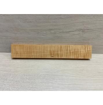 Клён Белый Явор, Волнистый заготовка для бриджа акустической гитары Смешанный ААА Волна ААА 14.5х44.5х260 мм-0