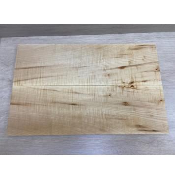 Клён Чёрный Явор, Волнистый заготовка на топ Смешанный А Волна А 20х180х565 мм - 2 шт. (книжкой)-1