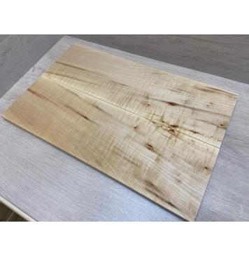 Клён Чёрный Явор, Волнистый заготовка на топ Смешанный А Волна А 20х180х565 мм - 2 шт. (книжкой)-0