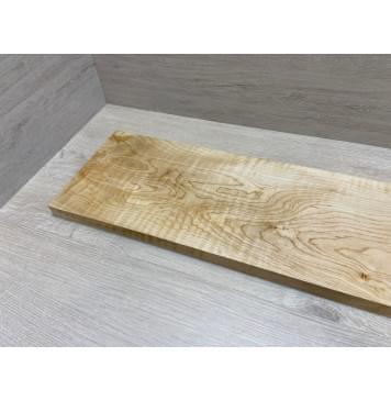 Клён Белый Явор, Волнистый заготовка на топ Тангент А Волна А 27х223х625 мм - ( 1шт под распил)-3