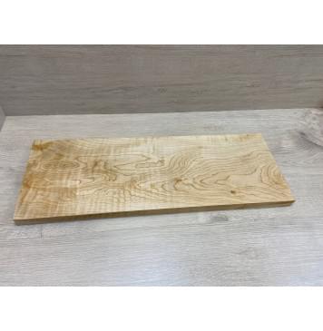 Клён Белый Явор, Волнистый заготовка на топ Тангент А Волна А 27х223х625 мм - ( 1шт под распил)-0
