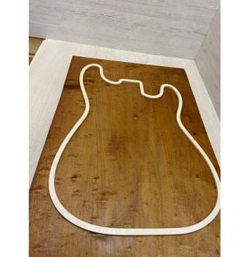 Клён Облачко (Печеный 180) заготовка на топ  Смешанный АА Волна А 24х383х535 мм - (цельный)-5