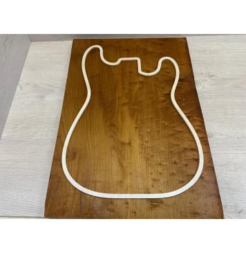 Клён Облачко (Печеный 180) заготовка на топ  Смешанный АА Волна А 24х383х535 мм - (цельный)-6