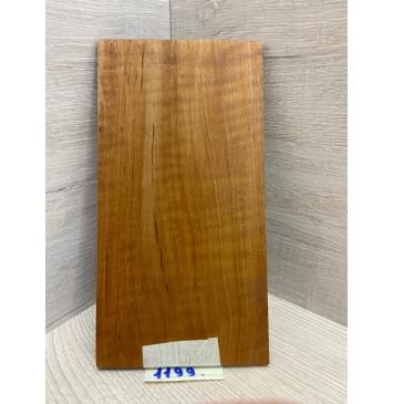 Ольха Волнистая Печеная 150гр заготовка накладки на головку грифа Смешанный ААА Волна АА 6х110х205 мм-1