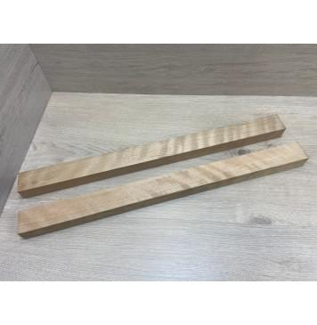 Вишня Волнистая заготовка для переклеенного грифа безголовой гитары Радиал АА Волна АА 34х(47-47)х630 мм - из 2х частей-1