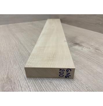 Клён Белый Явор, Волнистый заготовка грифа для Безголовой гитары Смешанный ААА Волна АА 28х100х590 мм-4