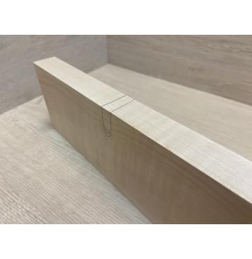 Клён Белый Явор, Волнистый заготовка грифа для Безголовой гитары Смешанный ААА Волна АА 28х100х590 мм-3