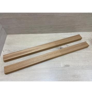 Сапели заготовка для переклеенного грифа электрогитары Смешанный ААА 33.5х(51-51)х735 мм - из 2х частей-0