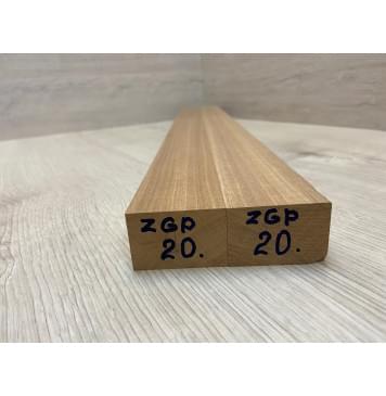 Сапели заготовка для переклеенного грифа электрогитары Смешанный ААА 33.5х(51-51)х735 мм - из 2х частей-4