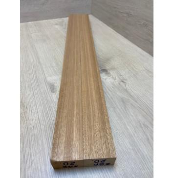 Сапели заготовка для переклеенного грифа электрогитары Смешанный ААА 33.5х(51-51)х735 мм - из 2х частей-2