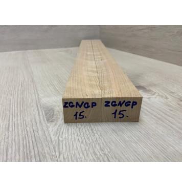 Вишня Американская Волнистая заготовка для переклеенного грифа безголовой гитары Радиал АА Волна А 34х(46-46)х620 мм - из 2х частей-1