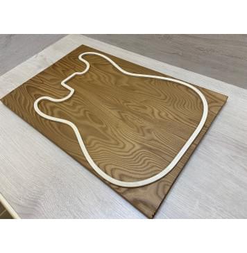 Ясень Печёный 180 гр заготовка на топ Тангент ААА 18х174х530 мм (2шт книжкой)-1