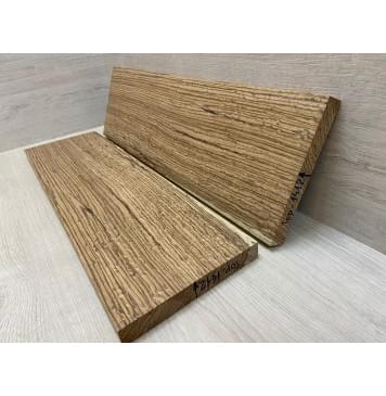 Зебрано "Птичий Глаз" заготовка на топ Радиал АА Волна А 22х170х580 мм - 2 шт. (книжкой)-1