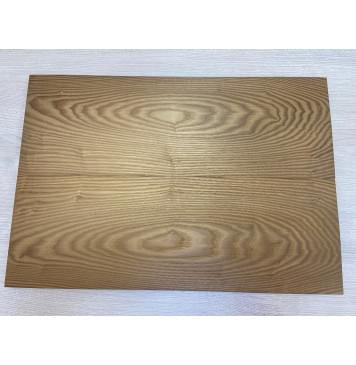 Ясень Печёный 180 гр заготовка на топ Тангент АА 19х194х565 мм 2шт (книжкой)-0