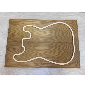 Ясень Печёный 180 гр заготовка на топ Тангент АА 19х194х565 мм 2шт (книжкой)-3