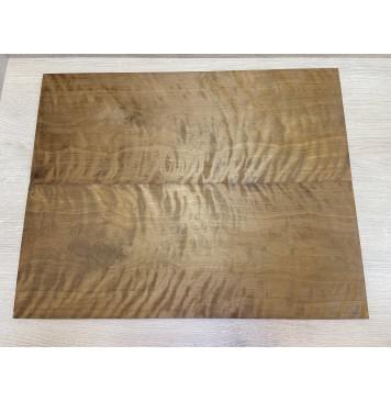 Берёза Пламенная Печеная 180гр заготовка на топ Тангент АА Волна ААА 9х231х580 мм - 2 шт.(книжкой)-0