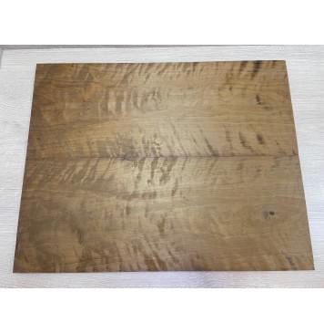 Берёза Пламенная Печеная 180гр заготовка на топ Тангент АА Волна ААА 9х233х585 мм - 2 шт.(книжкой)-0