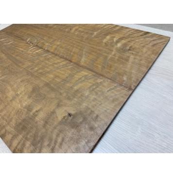 Берёза Пламенная Печеная 180гр заготовка на топ Тангент АА Волна ААА 9х233х585 мм - 2 шт.(книжкой)-4