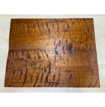 Берёза Пламенная Печеная 180гр заготовка на топ Тангент АА Волна ААА 9х232х575 мм - 2 шт.(книжкой)-0