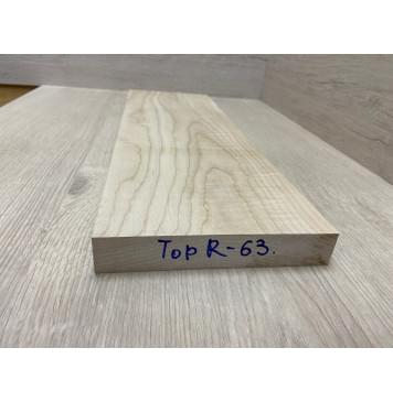 Клён Белый Явор, Волнистый заготовка на топ Тангент ААА Волна А 28х173х540 мм - ( 1шт под распил)-2