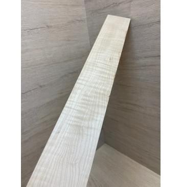 Клён Белый Явор, Волнистый заготовка накладки для бас-гитары Смешанный А Волна А 7.3х72х690 мм-4