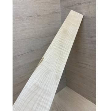 Клён Белый Явор, Волнистый заготовка накладки для бас-гитары Смешанный А Волна А 7.3х72х690 мм-2