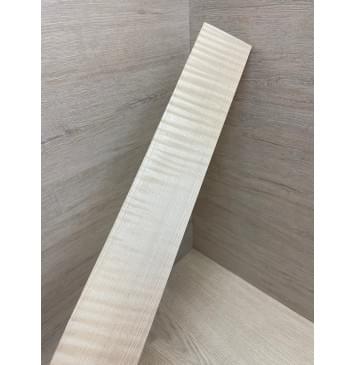 Клён Белый Явор, Волнистый заготовка накладки для бас-гитары Радиал ААА Волна АА 8.5х80х700 мм-7