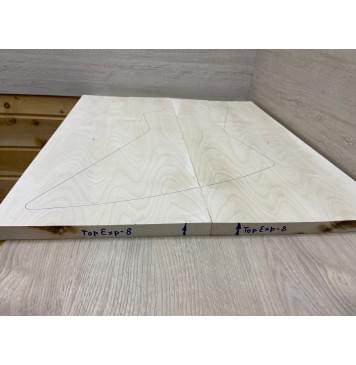 Клён Белый заготовка на топ  Тангент ААА 19х290х660 мм - 2 шт (книжкой)-3