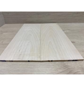 Клён Белый заготовка на топ Тангент АА 6х170х490 мм - 2 шт (книжкой)-1