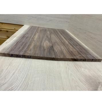 Орех Американский Заболонь заготовка на топ Смешанный ААА 14.5х224-254х680 мм - 2 шт. (книжкой)-5