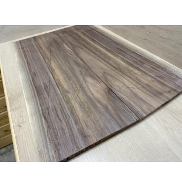 Орех Американский Заболонь заготовка на топ Смешанный ААА 14.5х224-254х680 мм - 2 шт. (книжкой)-4