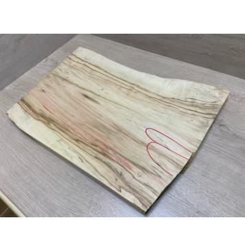 Клён Американский  заготовка на топ Тангент АА 25х320-330х430-480 мм - (цельный)-1