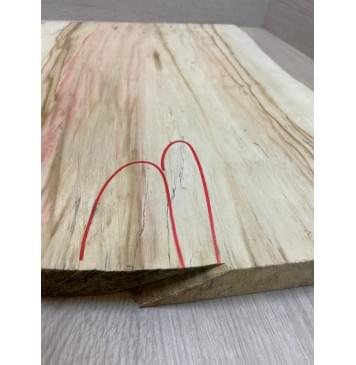 Клён Американский  заготовка на топ Тангент АА 25х320-330х430-480 мм - (цельный)-2