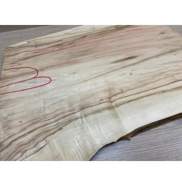 Клён Американский  заготовка на топ Тангент АА 25х320-330х430-480 мм - (цельный)-6