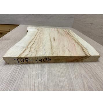 Клён Американский  заготовка на топ Тангент АА 25х320-330х430-480 мм - (цельный)-8