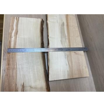 Клён Американский заготовка на топ Смешанный АА 28.5х234-195х635 мм - 2шт (книжкой)-4