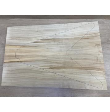 Клён Американский заготовка на топ Смешанный АА 22х195-230х630 мм - 2шт (книжкой)-0