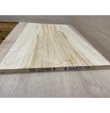 Клён Американский заготовка на топ Смешанный АА 22х195-230х630 мм - 2шт (книжкой)-4